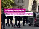 Obsèques de Isabelle Mergault : arrivée du cercueil lors de la cérémonie