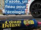 Les bonbonnes de protoxyde d'azote, un fléau pour l'écologie