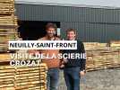 Visite de la scierie Crozat à Neuilly-Saint-Front