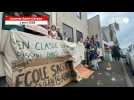 VIDÉO. Fermetures de classes : à Ancenis, une centaine de parents et d'enfants ne relâche pas la pression