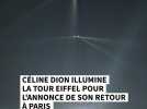 Céline Dion illumine la tour Eiffel pour l'annonce de son retour