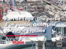 Port de Toga : une partie d'un ponton coule, une personne évacuée