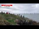 VIDÉO. Sur le spectacle de la grande parade au départ du Spi Ouest-France et ses 391 bateaux