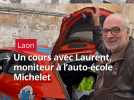 Laurent, moniteur au sein de la plus vieille auto-école de Laon