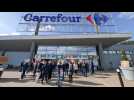 Remiremont : débrayage devant l'hypermarché Carrefour pour lutter contre les différences de statuts