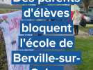 Près de Duclair, des parents d'élèves ont bloqué l'accès d'une école pour la journée