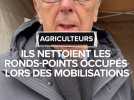 Agriculteurs : ils nettoient les ronds-points occupés lors des mobilisations