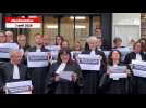 VIDÉO. Les avocats du barreau de Coutances-Avranches ont manifesté contre le projet de loi du garde des Sceaux