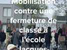 Lillebonne : manifestation contre une fermeture de classe à l'école Jacques-Prévert