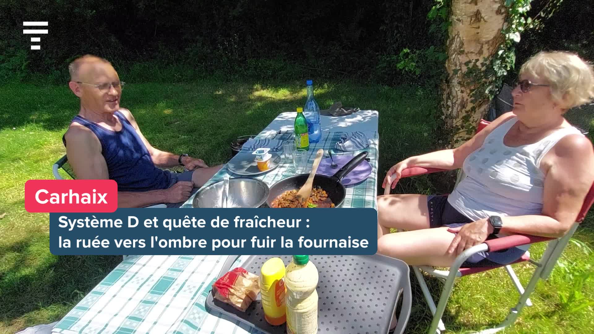 « Le camping, c’est là qu’il faut être ! » : chronique d’un jour de canicule en Poher