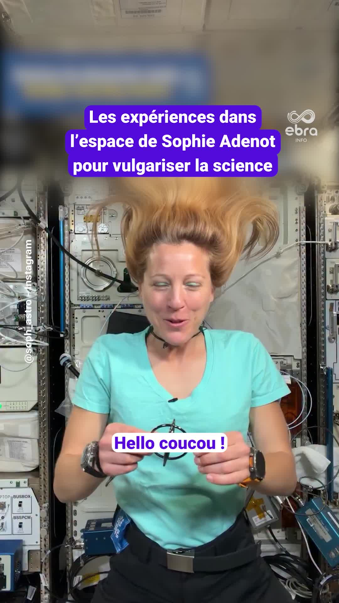 Les expériences dans l’espace de Sophie Adenot pour vulgariser la science