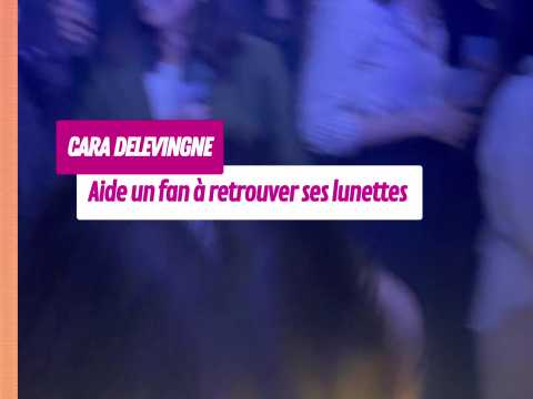 VIDEO : Cara Delevingne aide qui a perdu ses lunettes