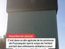 Vid�o Le silo agricole o� un corps, portant des v�tements similaires � ceux de Lyhanna, a �t� retrouv�