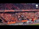 VIDÉO. Chaude ambiance, en orange et noir, pour le match du centenaire à Lorient