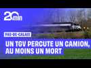 Un TGV percute un poids lourd près de Lens, au moins un mort