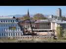 Spectaculaire chantier de démolition en face de la gare de Mulhouse