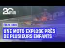 États-Unis : une moto explose près de plusieurs enfants au Texas, le motard réussit à s'échapper