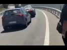 Vid�o VID�O. Au volant de sa Volkswagen, il percute une Bugatti � pr�s de quatre millions