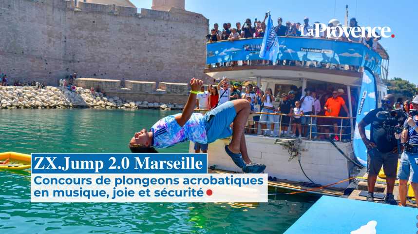 Le concours de plongeon acrobatique ZX.Jump 2.0 fait le plein à l’esplanade du Mucem, à Marseille
