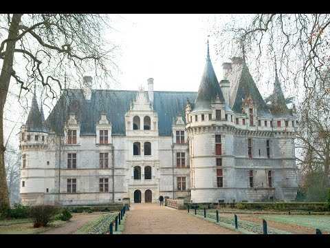 azay-le-rideau chateau, loire, france