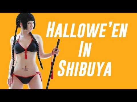 incredible shibuya halloween street party ?tokyo - japan 2015