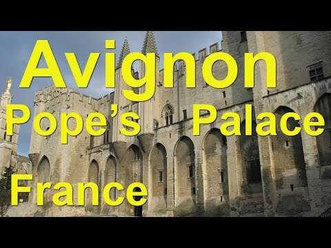 avignon, france -  palace of the popes and other museums