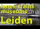 leiden, netherlands, canals, lanes, train station and museums