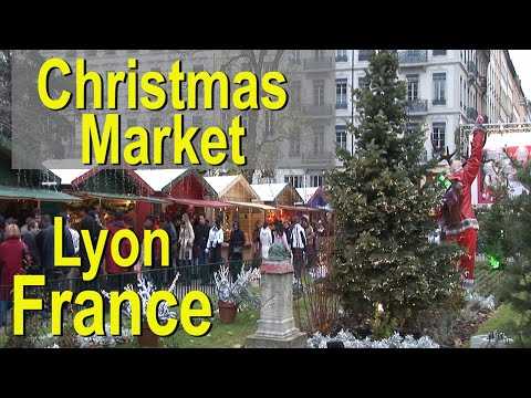 christmas market in lyon, france