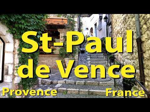 saint paul de vence, provence, france, 4k update