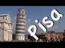 pisa tower and town