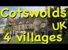 four villages in the cotswolds, uk, bibury, malmesbury, tetbury, lacock