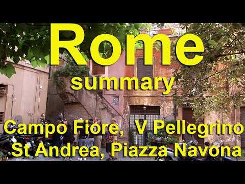 rome campo fiore v pellegrino s andrea p navona